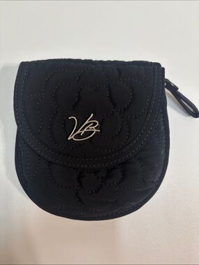 Vera Bradley Quilted microfiber Black crossbody bag- strap missing